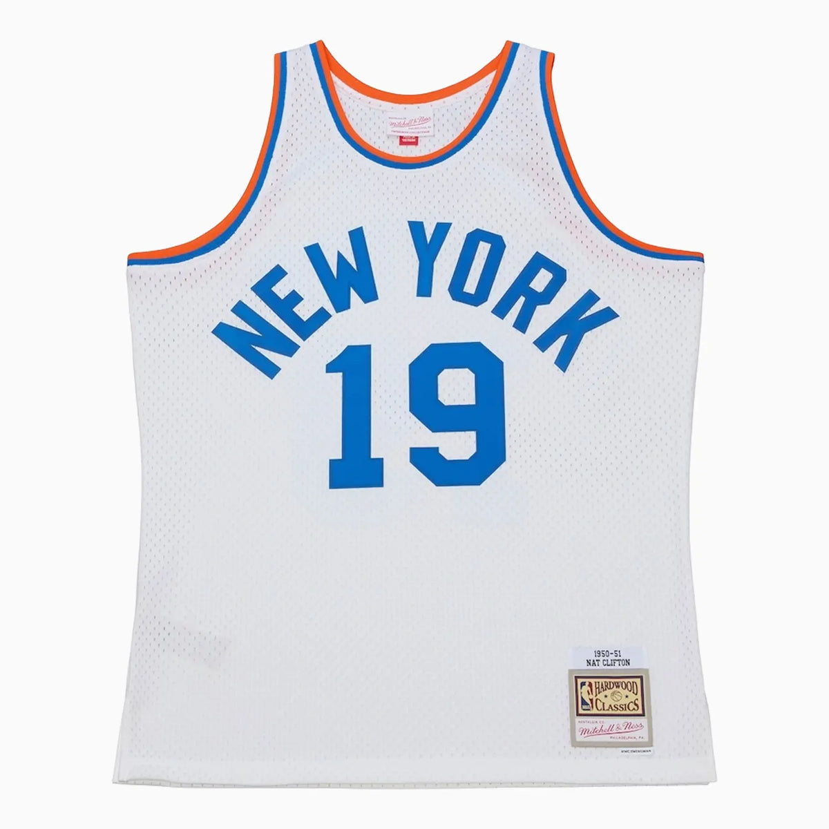 Swingman Nathaniel Clifton New York Knicks NBA 1950-51 White Pioneers Jersey