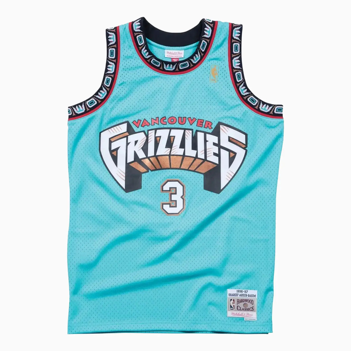 Swingman Shareef Abdur-Rahim Vancouver Grizzlies 1996-97 Turquoise Jersey