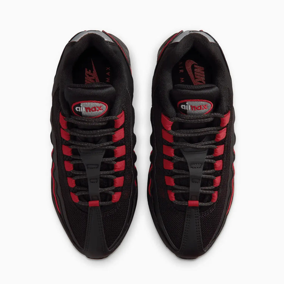 Kid's Air Max 95 'Black Team Crimson' Grade School
