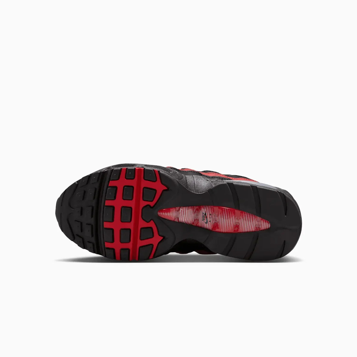 Kid's Air Max 95 'Black Team Crimson' Grade School