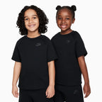 Conjunto de pantalones cortos de punto de 2 piezas de felpa técnica deportiva para niños