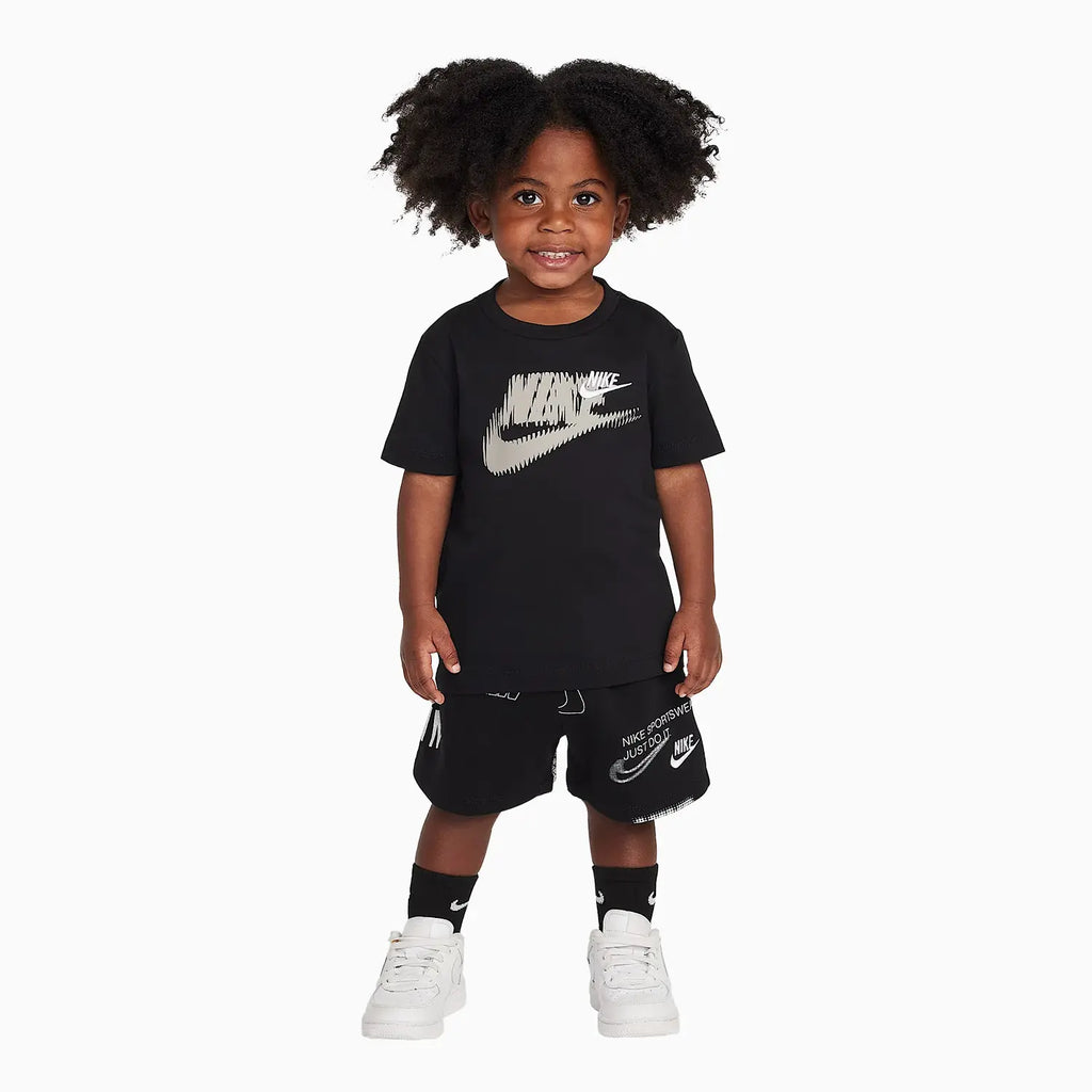 Conjunto de pantalón corto de punto de 2 piezas Kid's Sportswear Energy