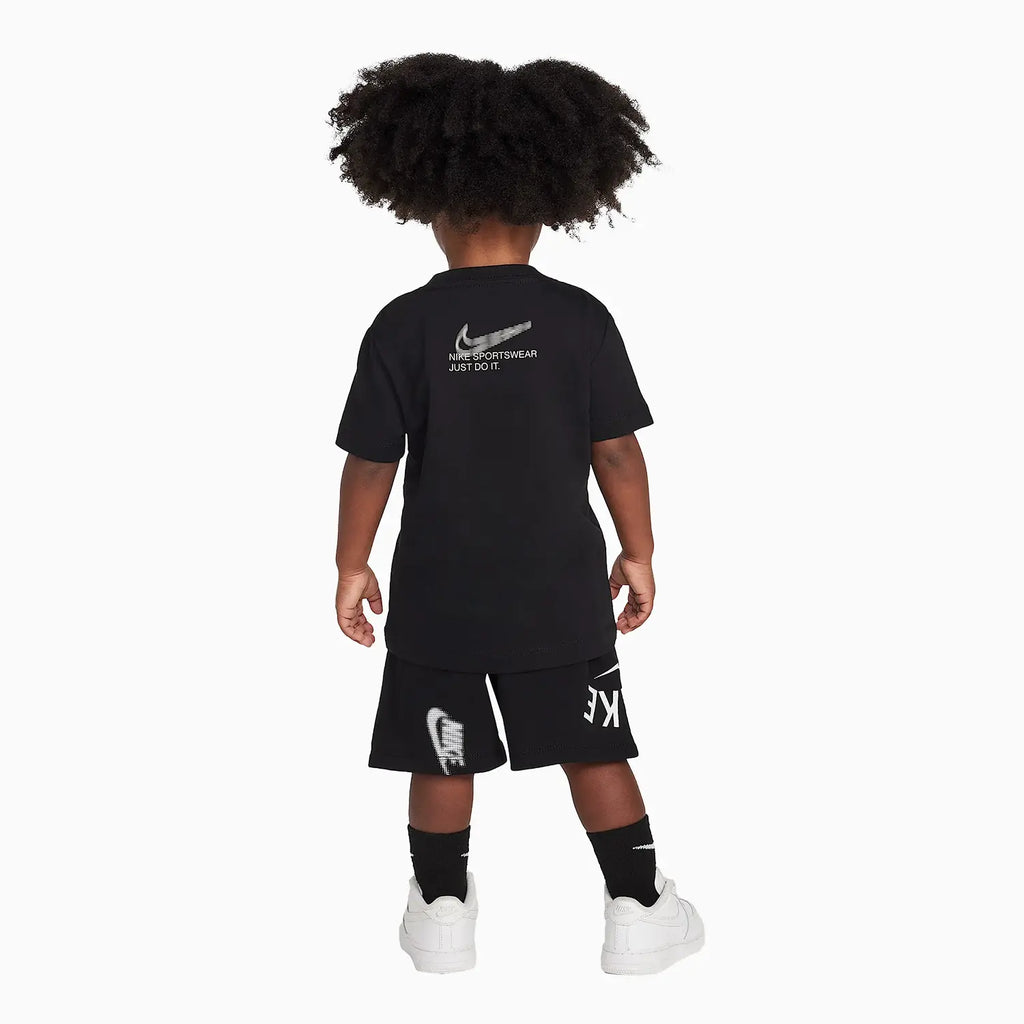 Conjunto de pantalón corto de punto de 2 piezas Kid's Sportswear Energy