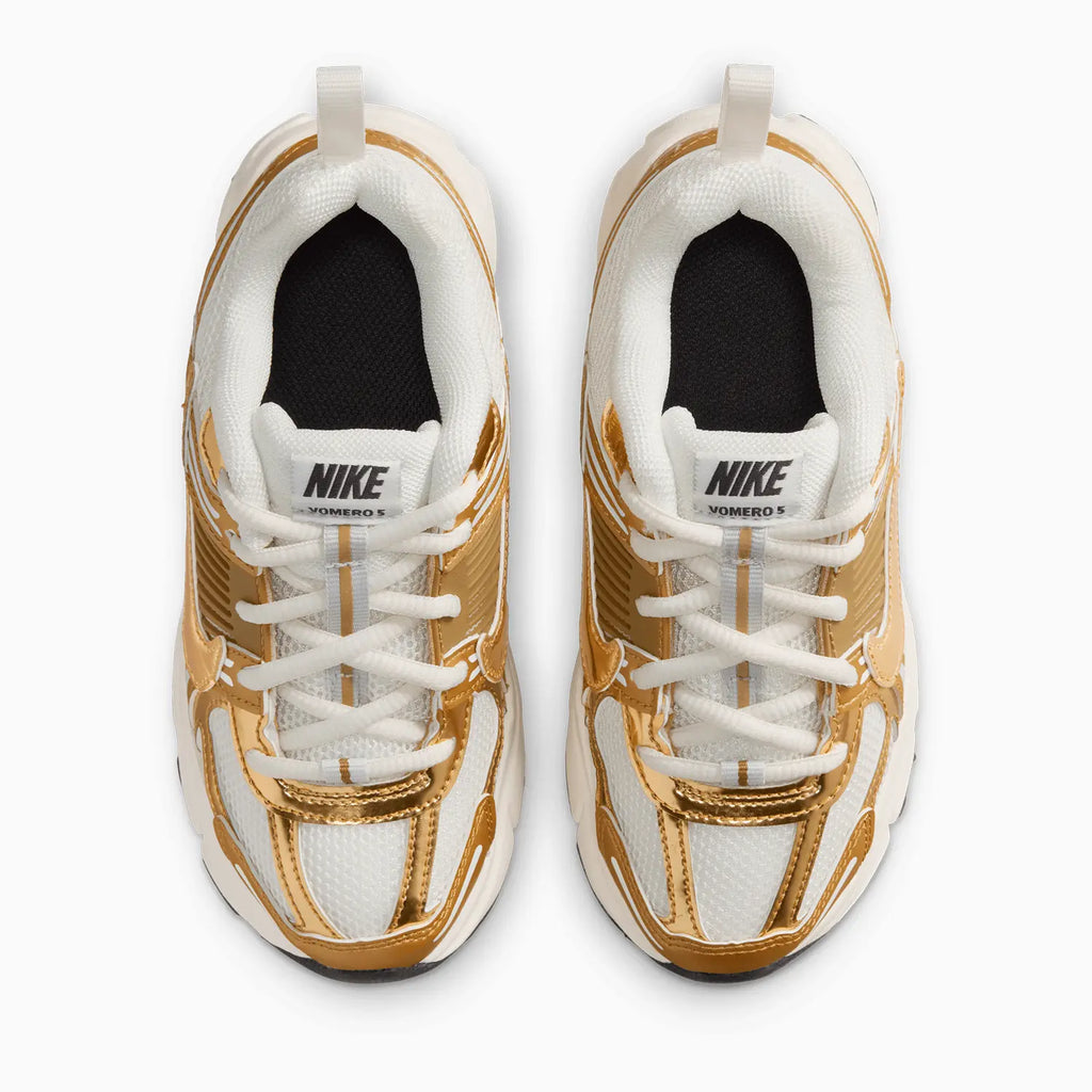 Kid's Vomero 5 Lace 'Sail Metallic Gold' Pre School