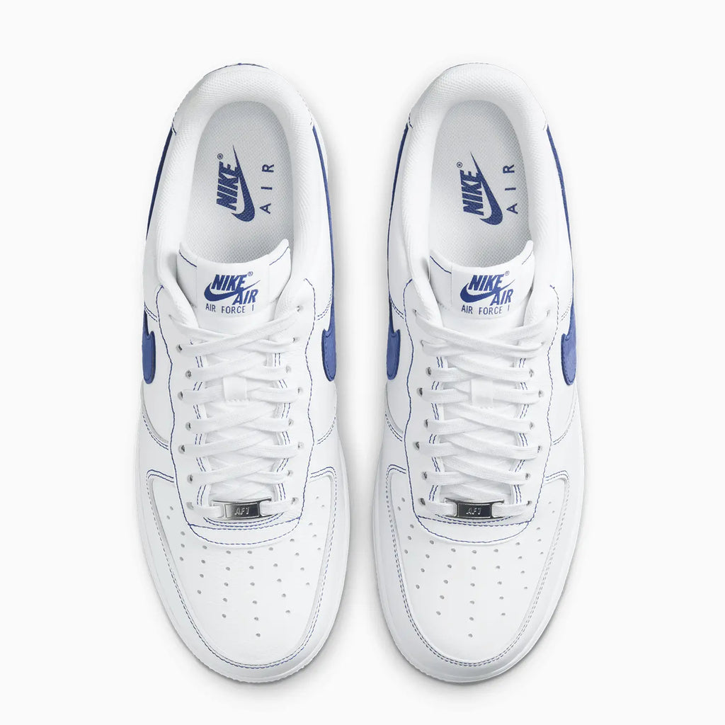 Chaussures Nike Air Force 1 '07 LV8 pour homme « White Deep Royal Blue »