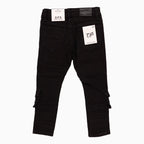 Kid's Slim Fit Cargo Denim Pant