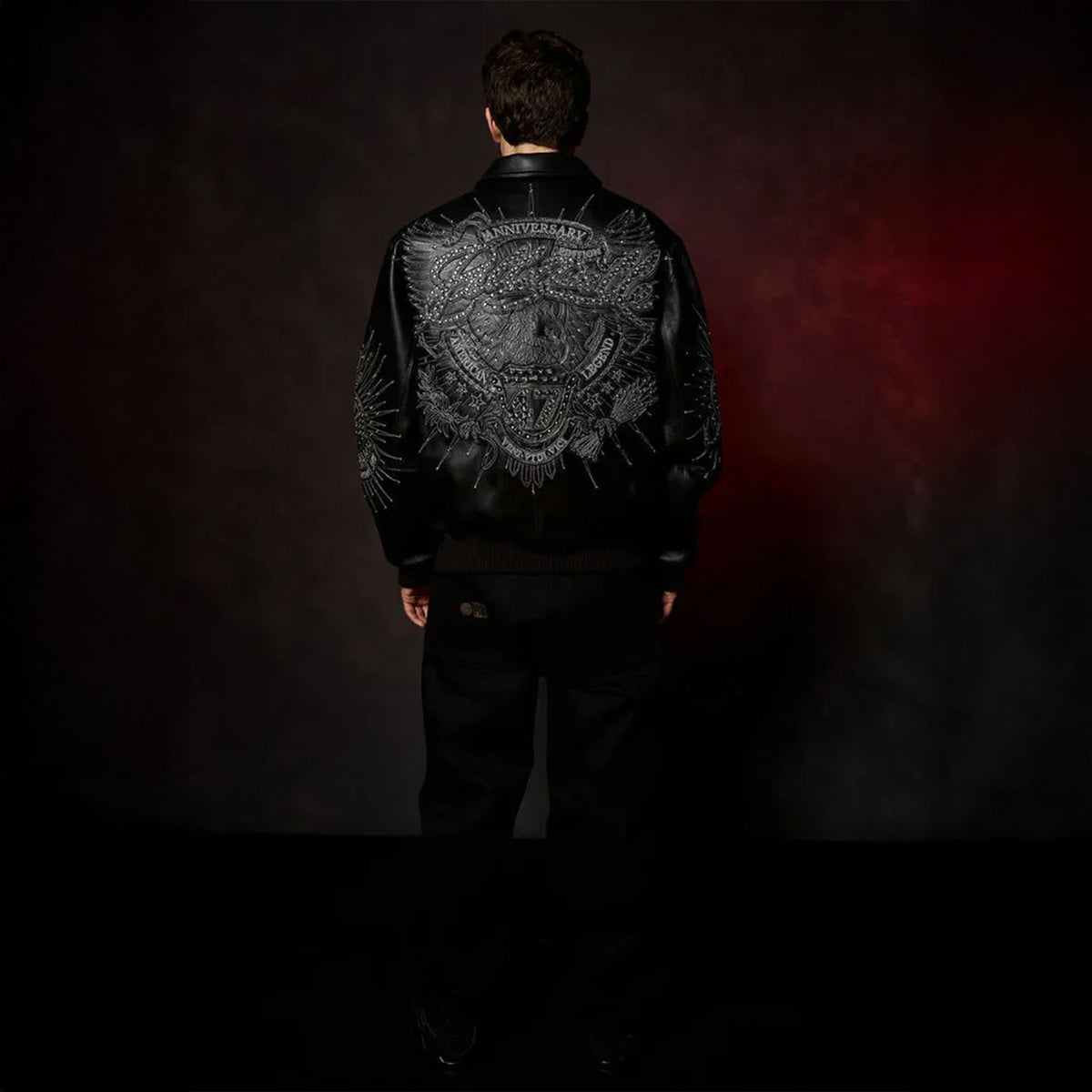 Chaqueta de cuero de 47.º aniversario para hombre
