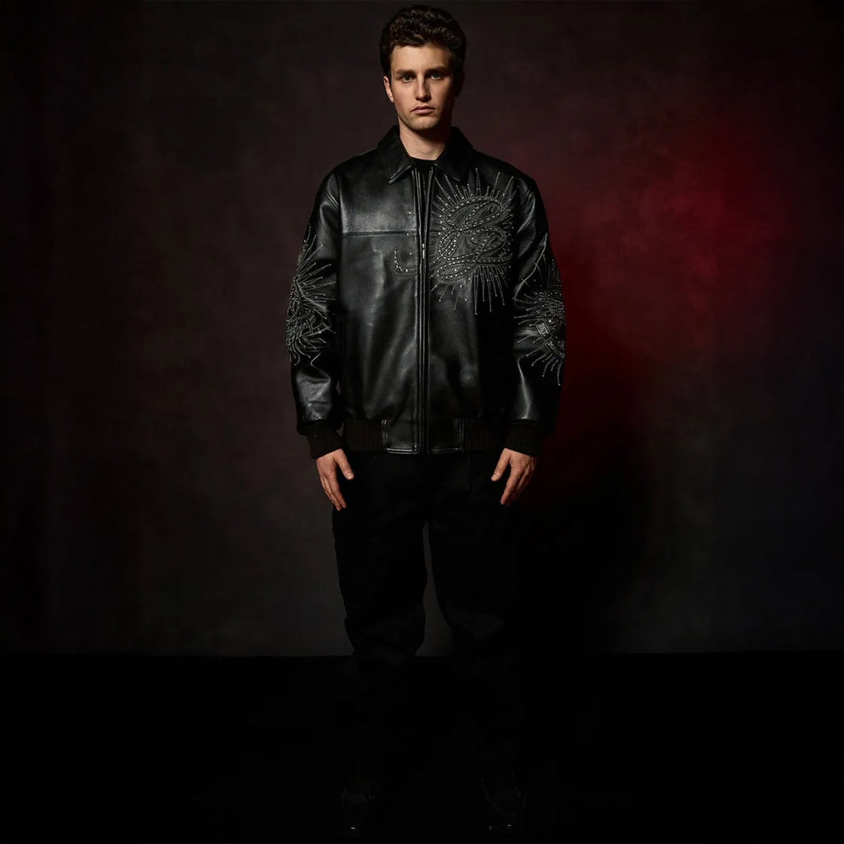 Chaqueta de cuero para hombre 48.º aniversario