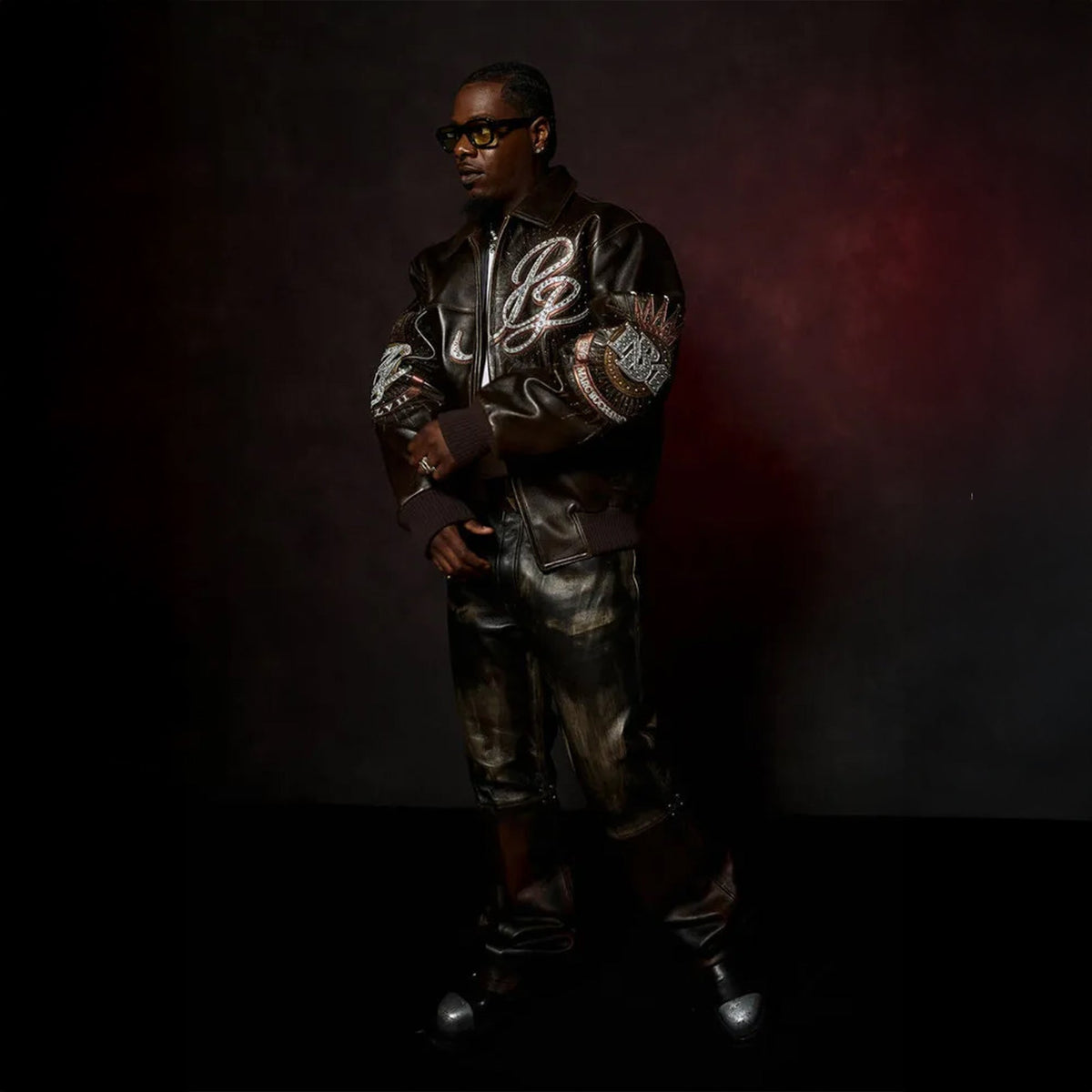 Blouson en cuir 47e anniversaire pour hommes