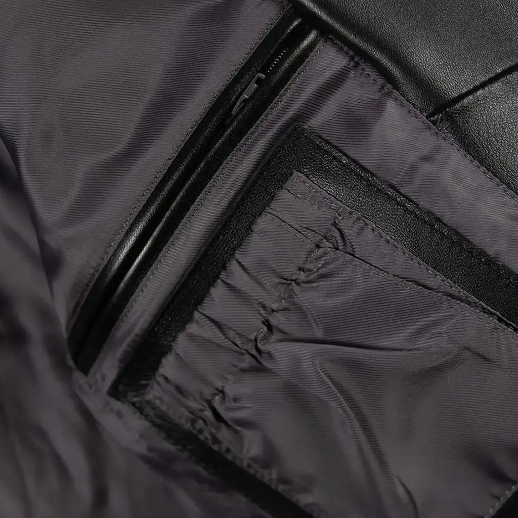 Blouson en cuir 47e série collector pour homme