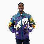 Chaqueta de cuero de los 50 años de Hip Hop para hombre