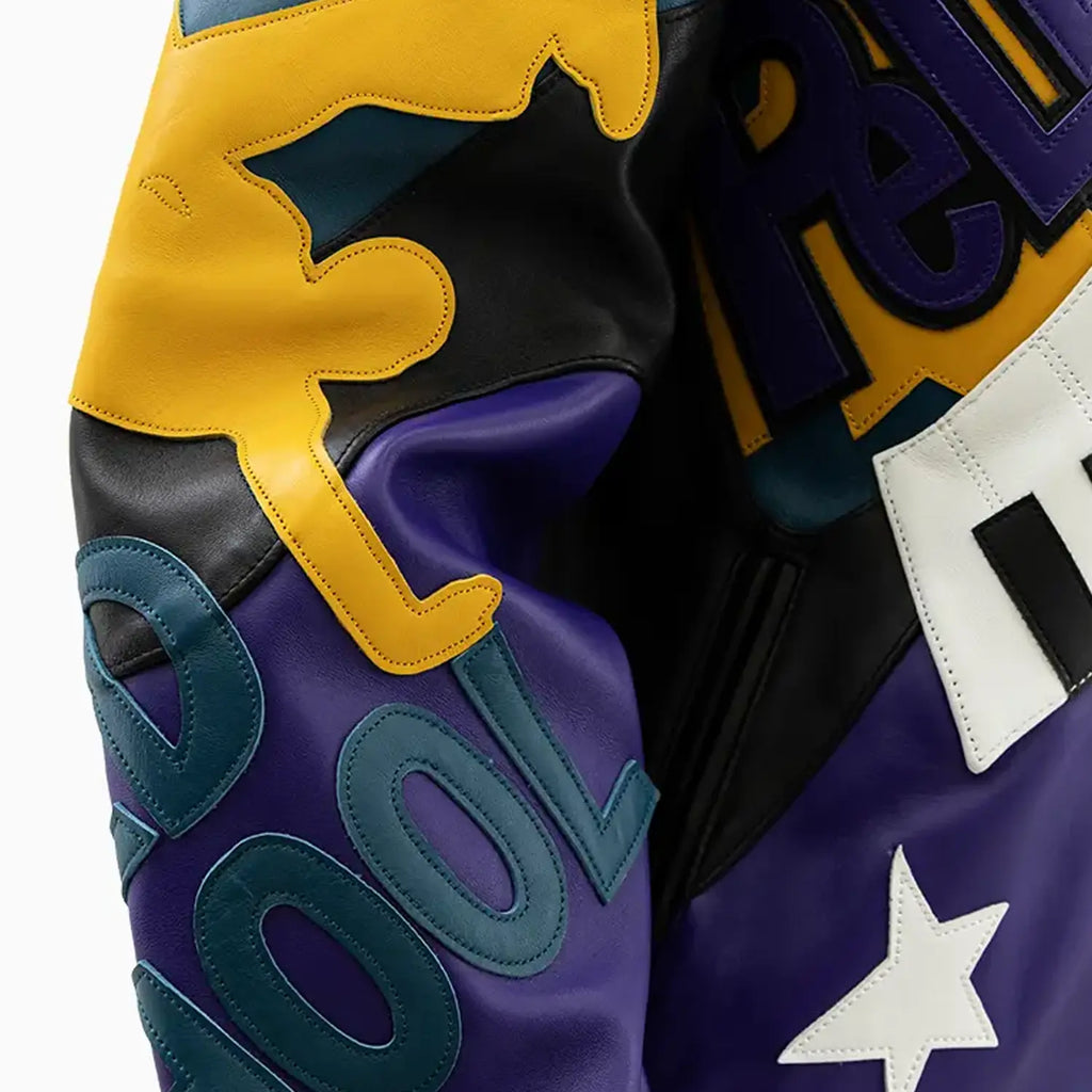 Chaqueta de cuero de los 50 años de Hip Hop para hombre