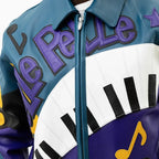 Chaqueta de cuero de los 50 años de Hip Hop para hombre