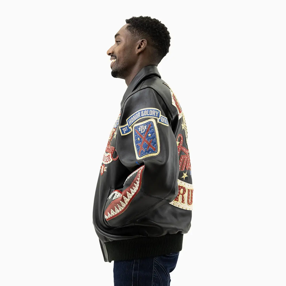 Blouson en cuir souple pour homme American Bruiser