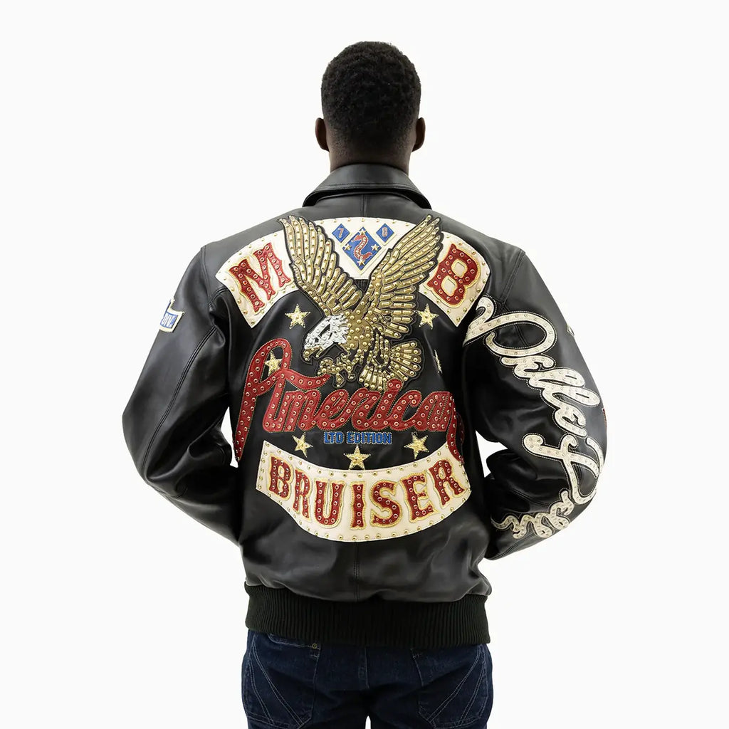 Blouson en cuir souple pour homme American Bruiser
