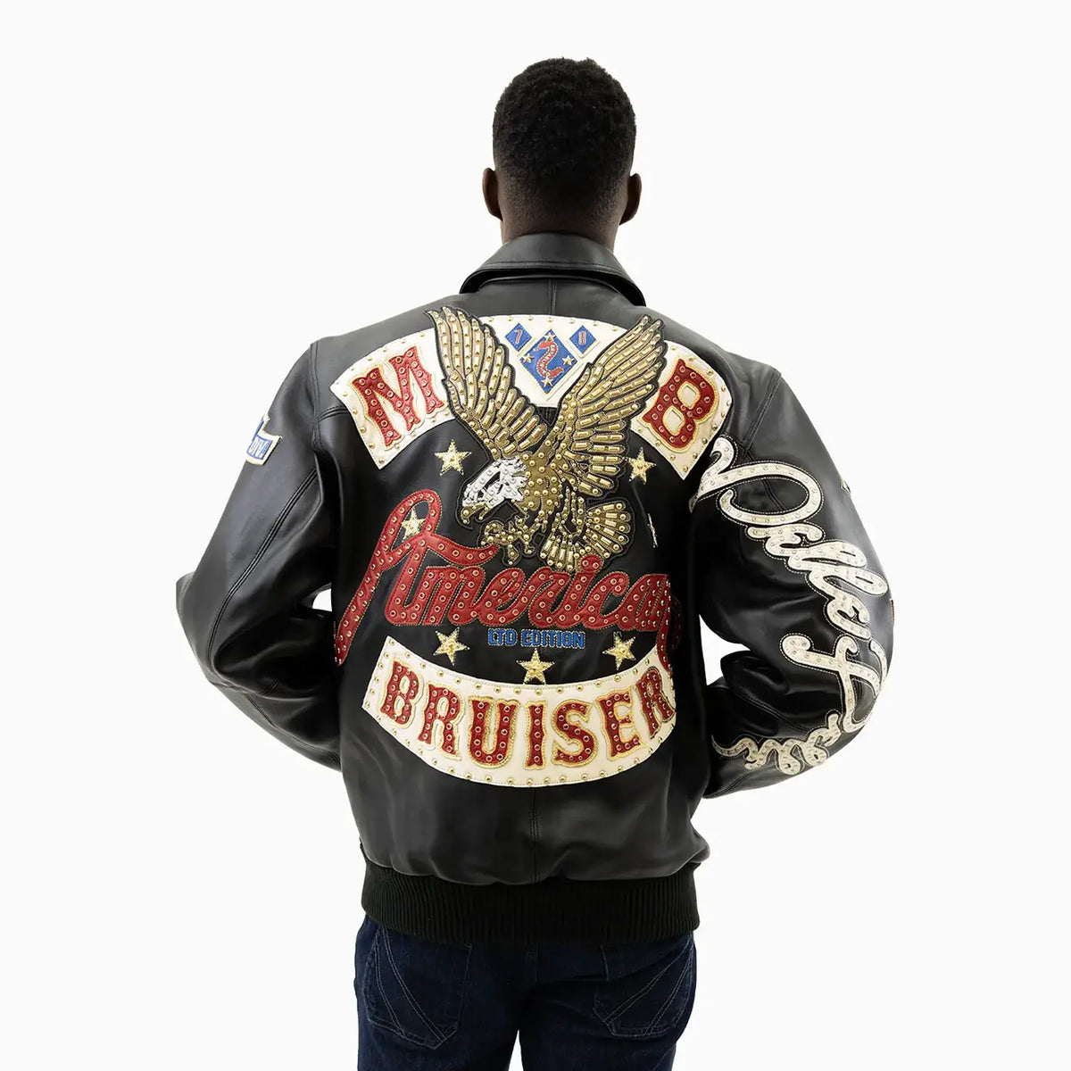 Blouson en cuir souple pour homme American Bruiser