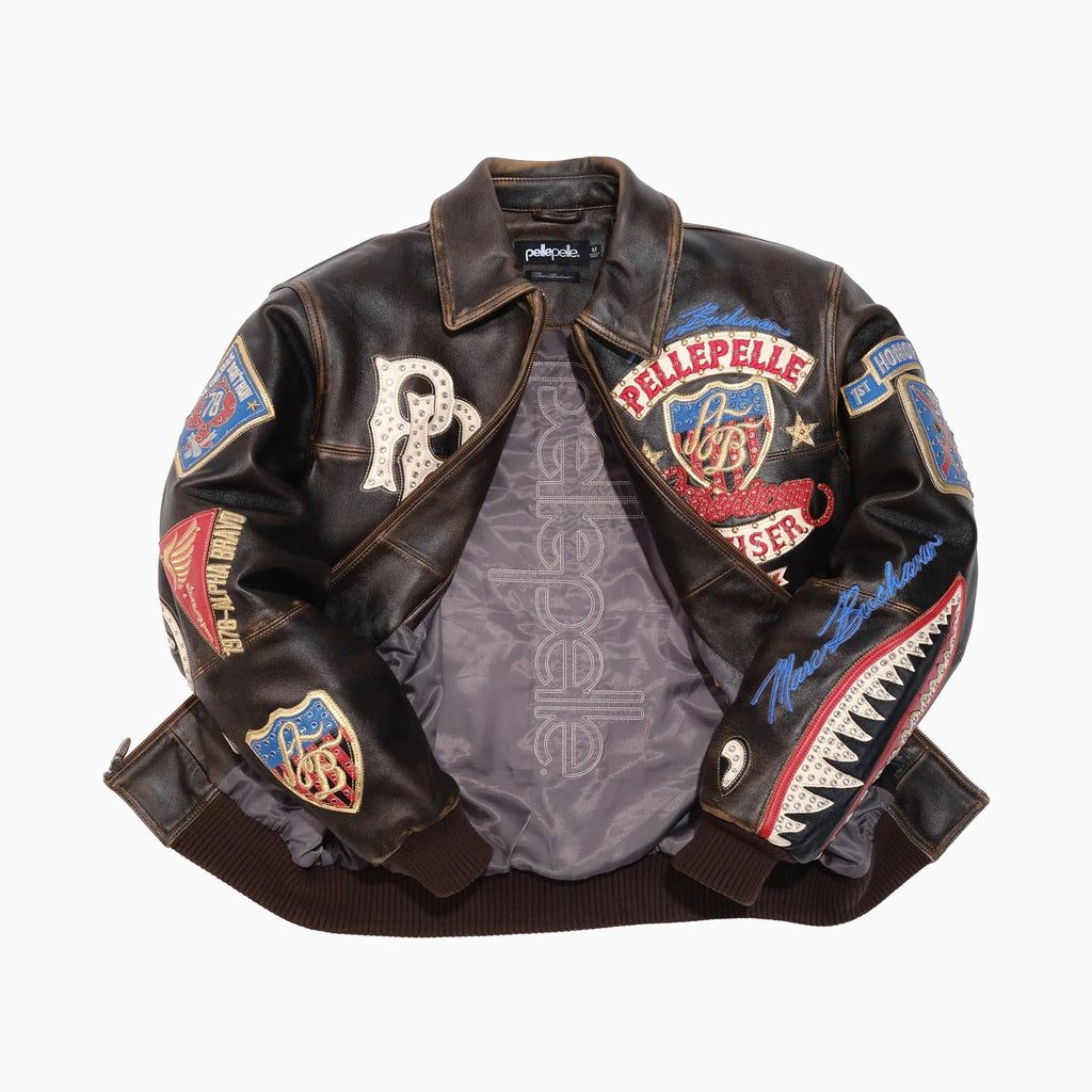 Men's American Bruiser Plush Leather Jacket