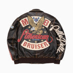 Men's American Bruiser Plush Leather Jacket