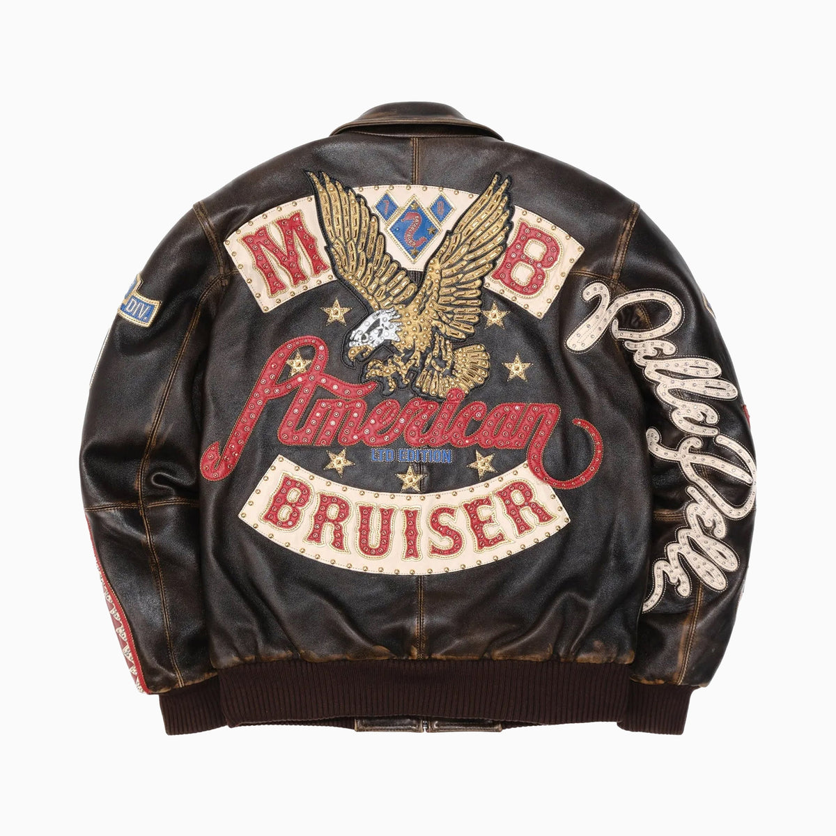 Men's American Bruiser Plush Leather Jacket