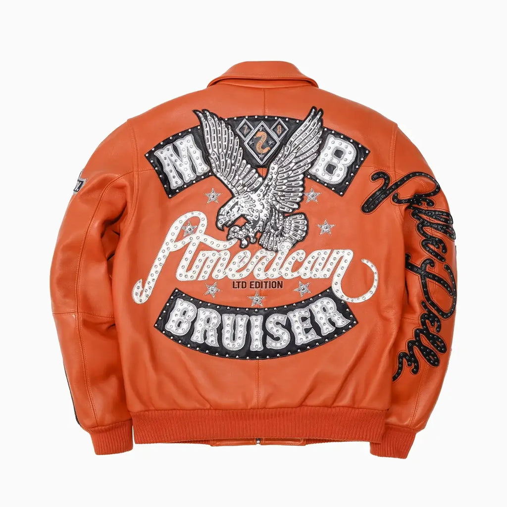 Blouson en cuir souple pour homme American Bruiser