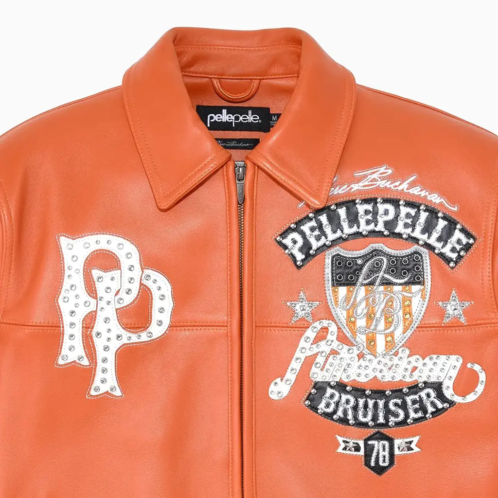 Blouson en cuir souple pour homme American Bruiser