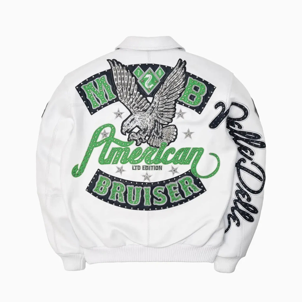 Blouson en cuir souple pour homme American Bruiser