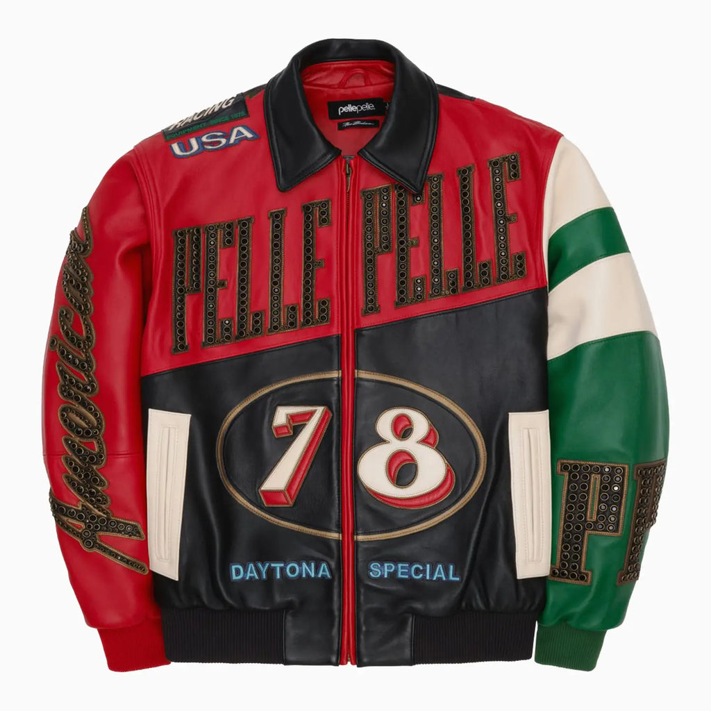 Blouson en cuir spécial Daytona pour hommes