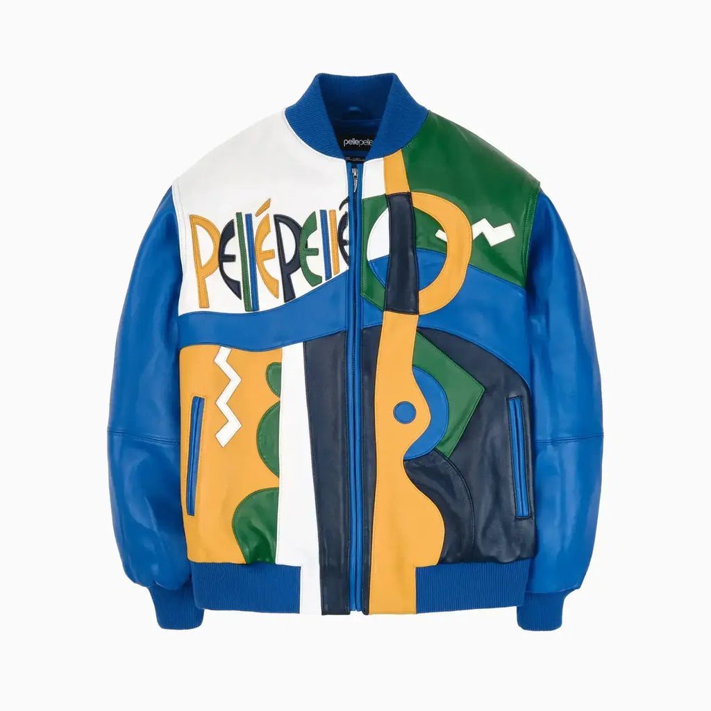 Blouson en cuir peluche Picasso pour hommes