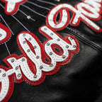 Chaqueta de cuero para hombre "World Famous Soda Club"