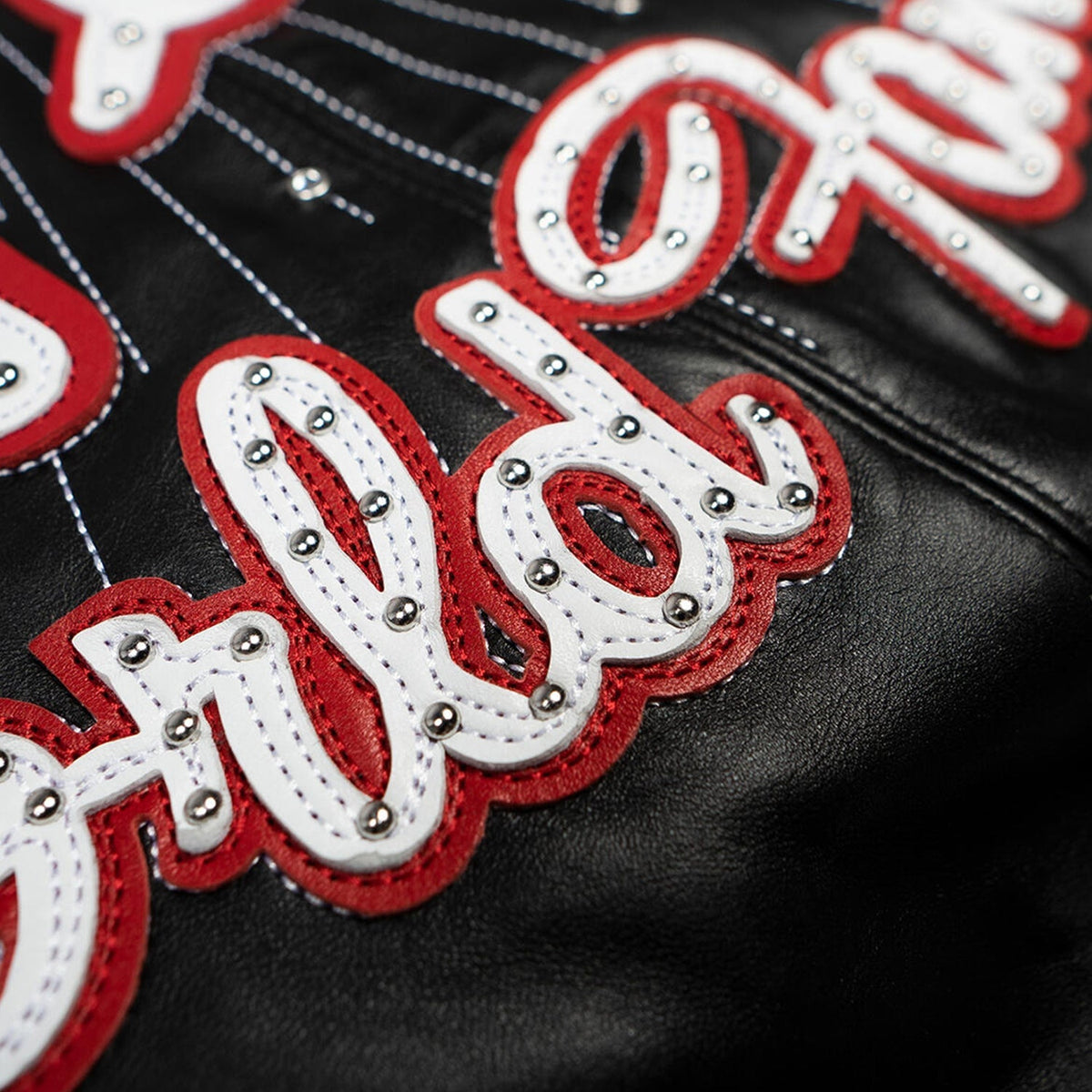 Chaqueta de cuero para hombre "World Famous Soda Club"