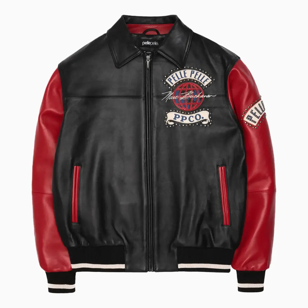 Blouson en cuir World Tour pour homme