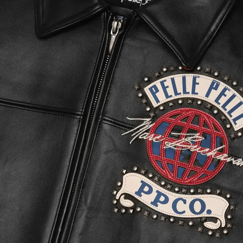 Blouson en cuir World Tour pour homme