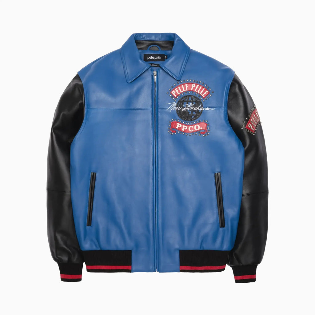 Blouson en cuir World Tour pour homme