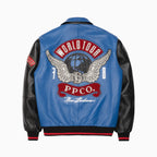 Blouson en cuir World Tour pour homme