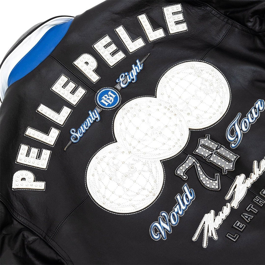 Blouson en cuir moelleux Men's World Tour