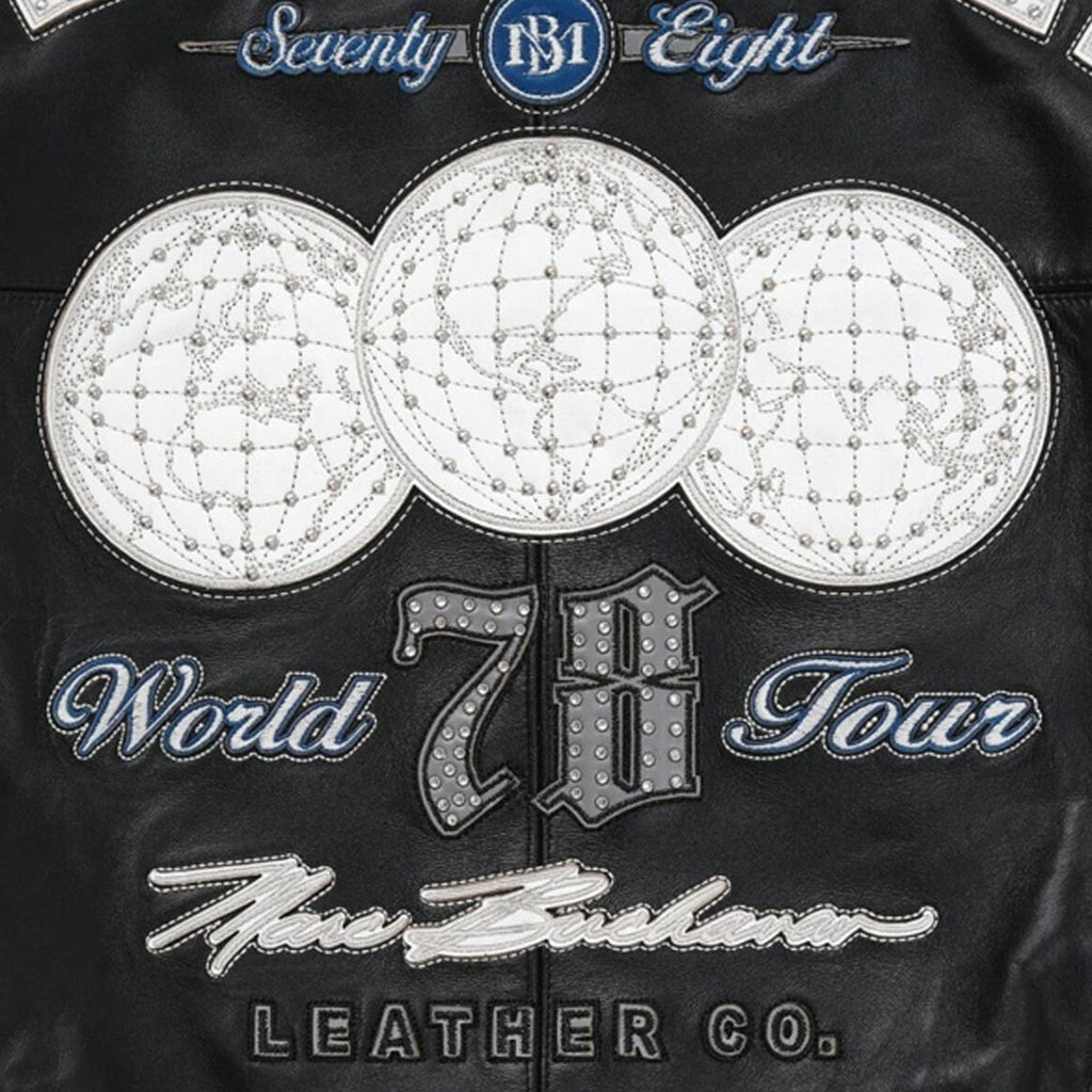 Blouson en cuir moelleux Men's World Tour