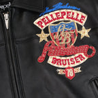 Women's American Bruiser Crop Leather Jacket