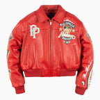 Blouson court en cuir « American Bruiser » pour femme
