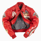 Blouson court en cuir « American Bruiser » pour femme