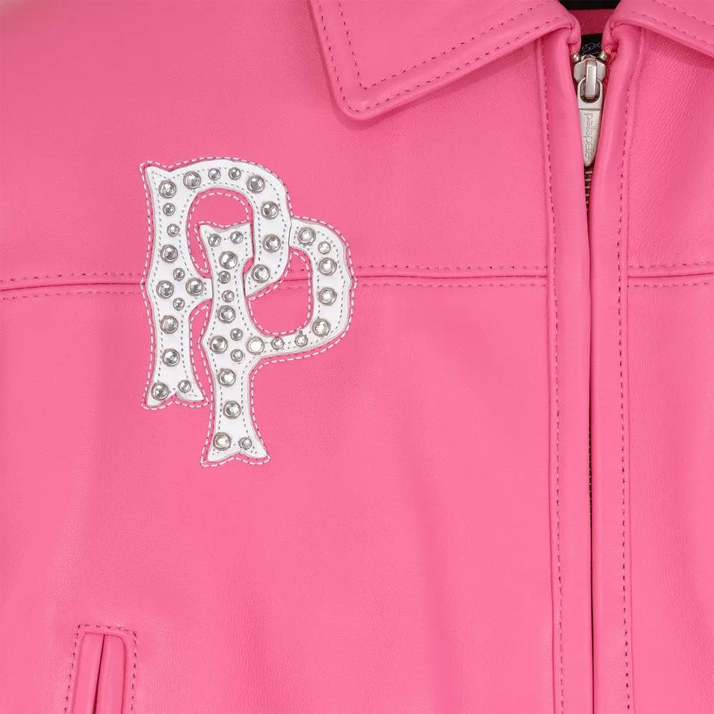 Blouson court en cuir « American Bruiser » pour femme