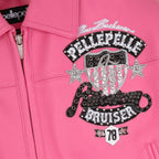 Blouson court en cuir « American Bruiser » pour femme