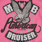 Blouson court en cuir « American Bruiser » pour femme