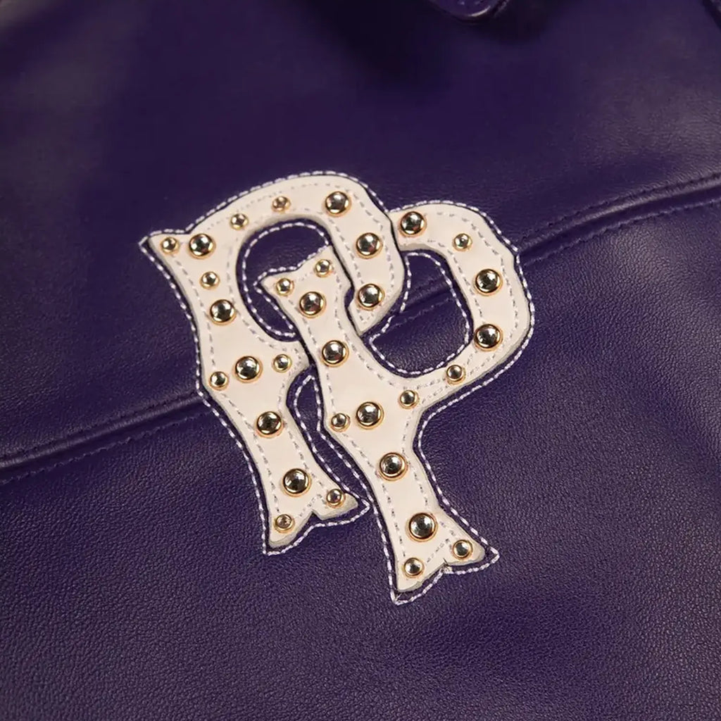 Blouson court en cuir « American Bruiser » pour femme