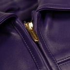 Blouson court en cuir « American Bruiser » pour femme