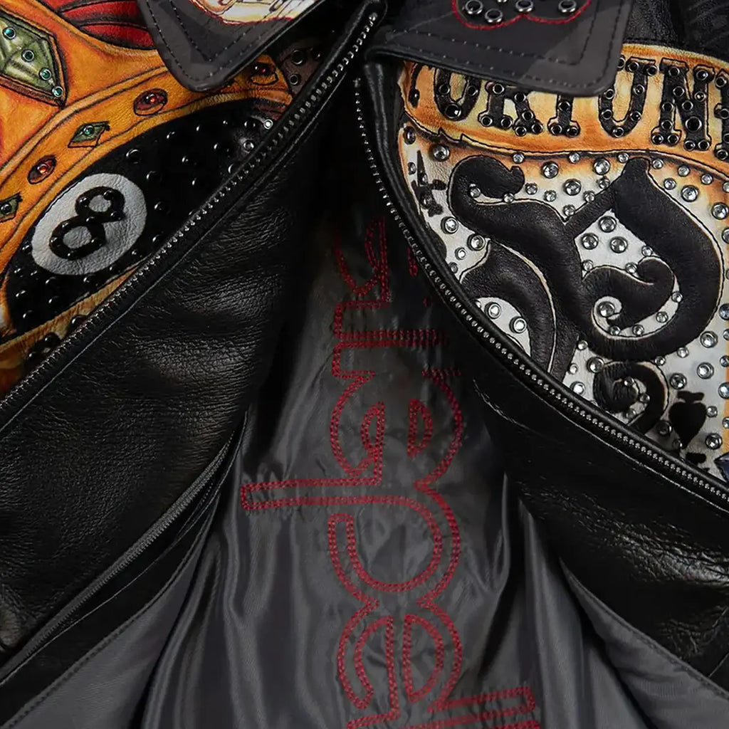 Women's High Rollers Crop Leather Jacket