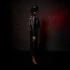 Blouson court en cuir Pelle Queen pour femme