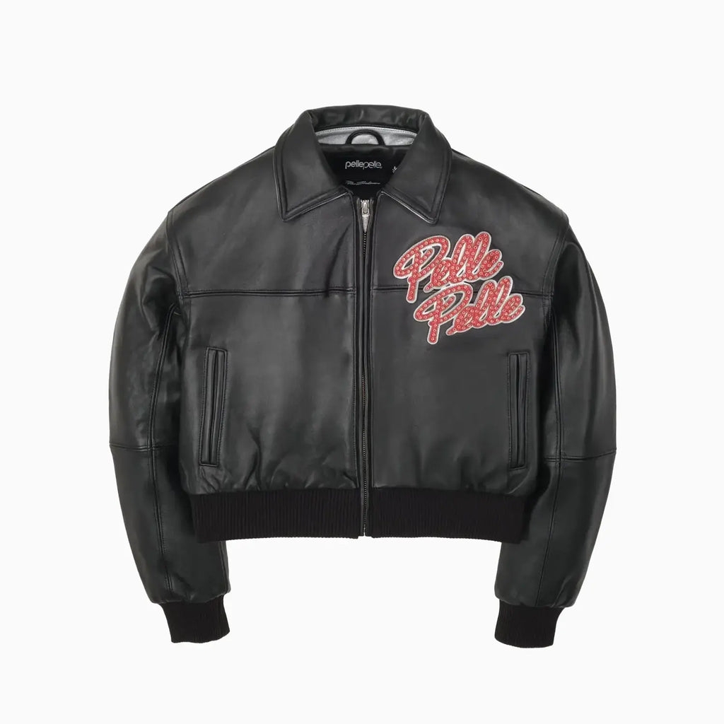 Blouson en cuir pour femme World Famous Soda Club