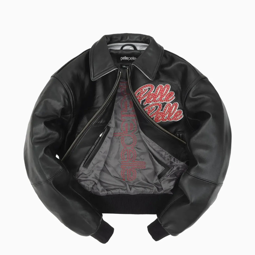 Blouson en cuir pour femme World Famous Soda Club