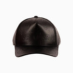 Men's Leather Monogram Strapback Hat
