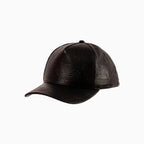 Men's Leather Monogram Strapback Hat